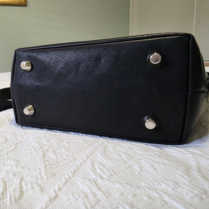 Black Kangaroo Leather Totini